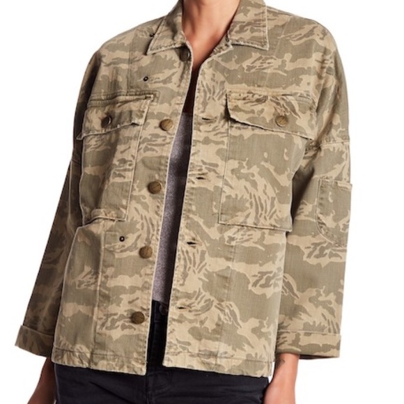 Oversized Current/Elliot camo jacket size xs! - Picture 1 of 4